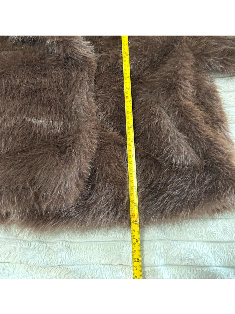 New Brown Faux Fur Coat - Picture 6 of 11